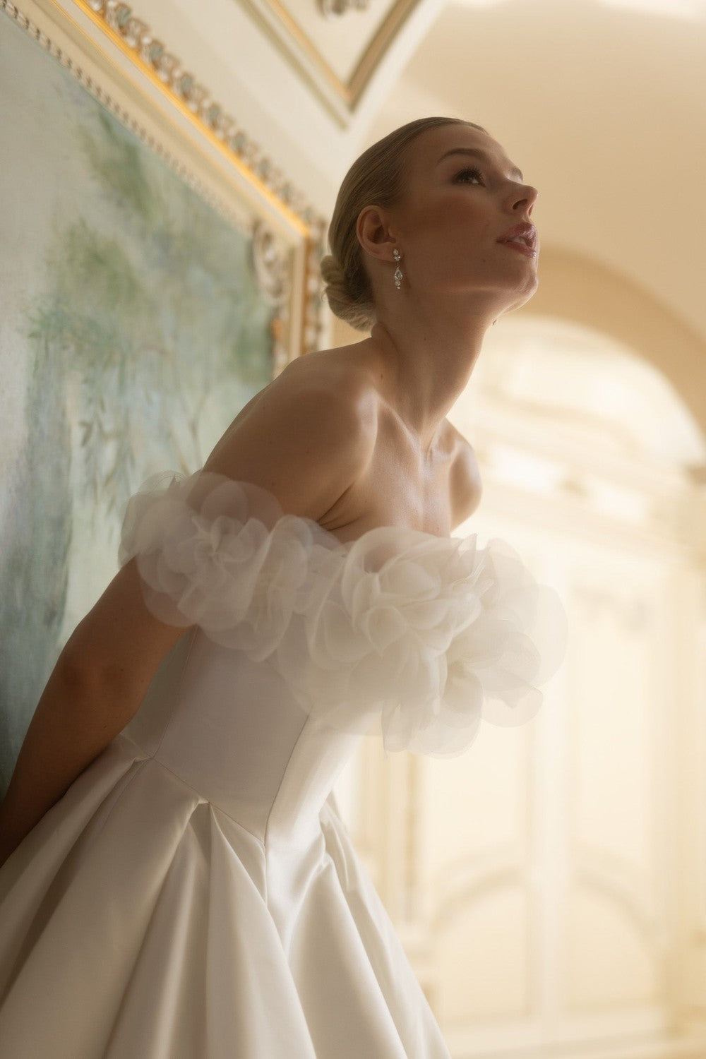Chic And Classic Strapless Silk Ball Gown With Pockets And Buttons\ by Verdin Bridal — image 2 of 2