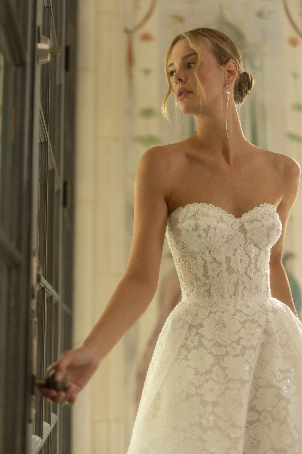 Plus-Size Romantic And Sparkly Floral Lace Ball Gown by Verdin Bridal — image 2 of 3