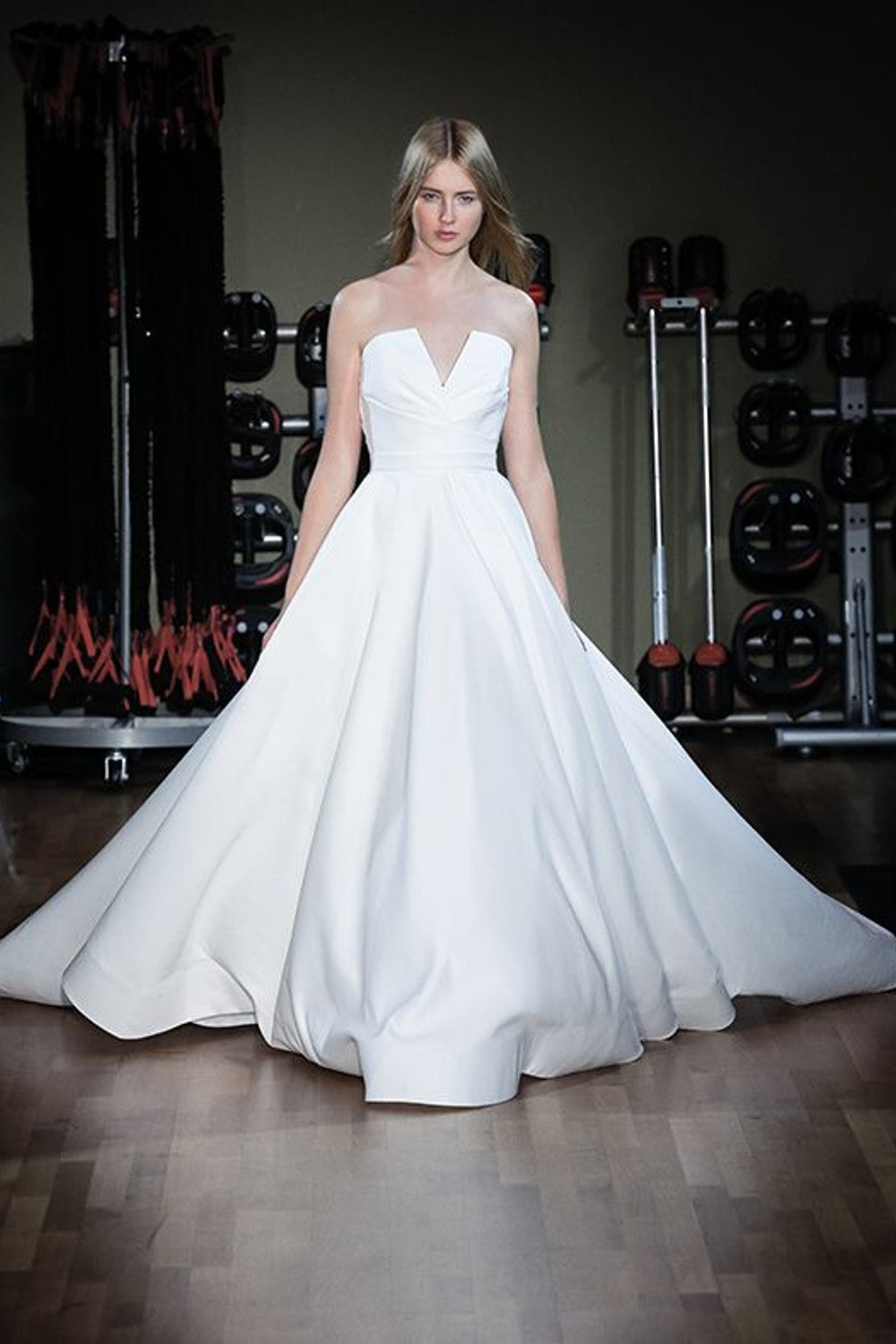 Refined Movement in Alyne by Rita Vinieris Court Train Dresses