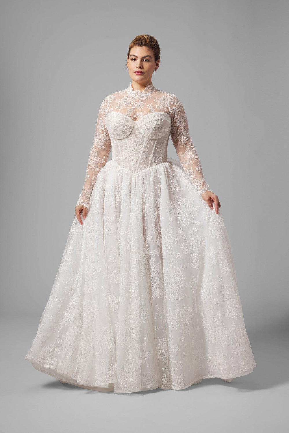 The Sculpted Allure of Basque Waist Bridal