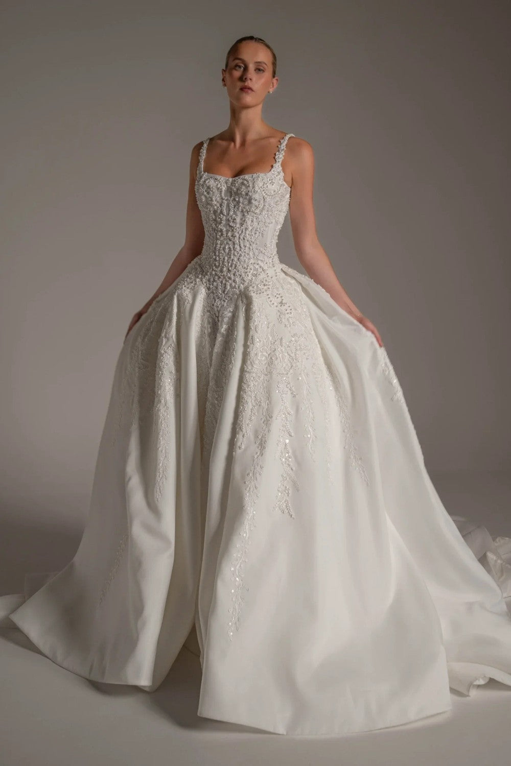 Romantic Texture in Blanche Bridal Embroidery