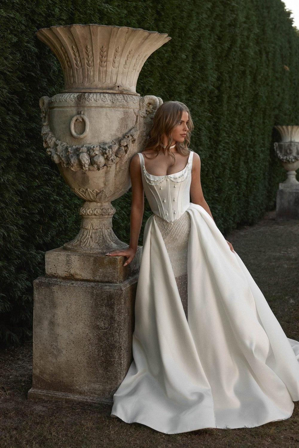 Sculptural Elegance in Blanche Bridal Mikado