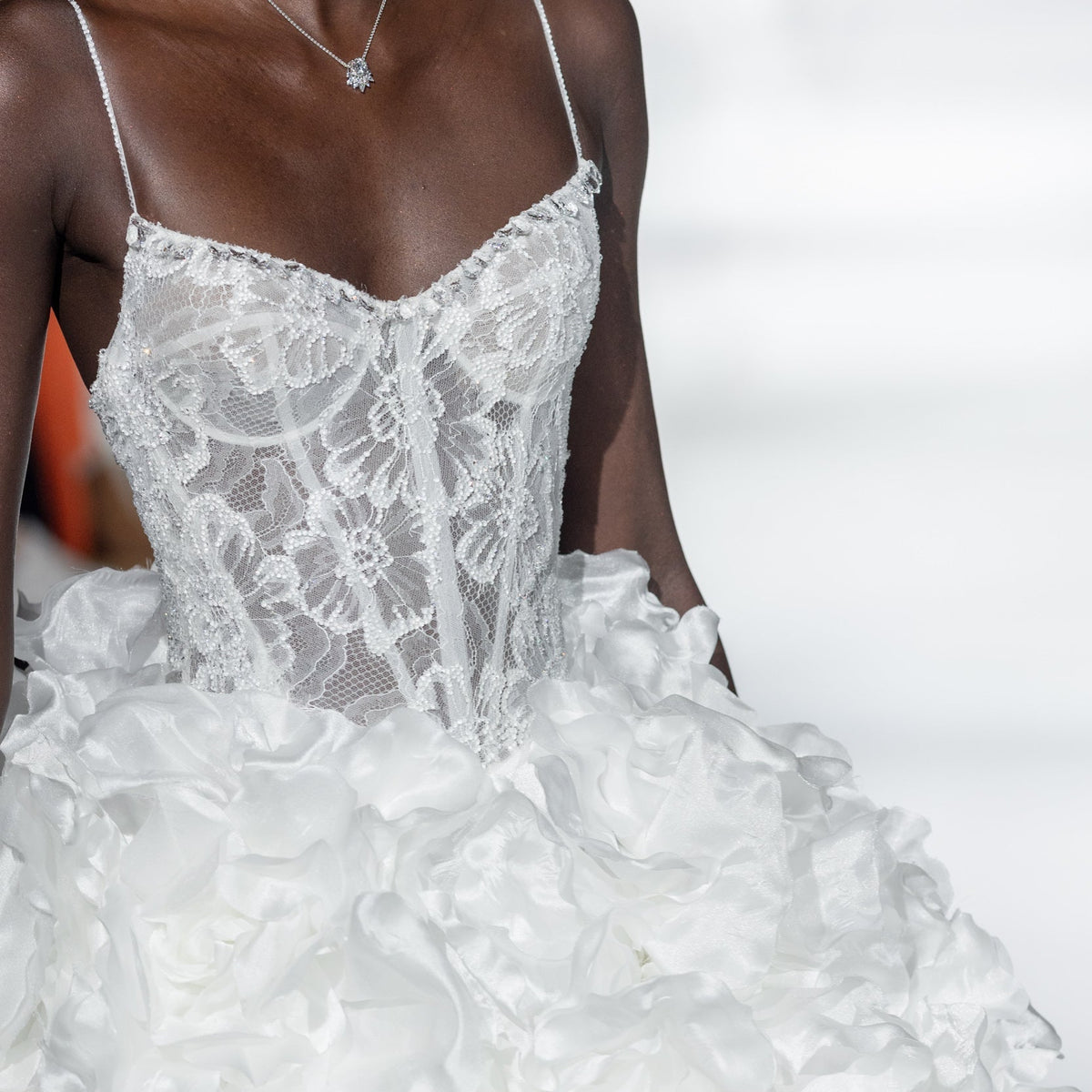 kleinfeld corset wedding dresses Lace-Up Corset Back Wedding Dresses