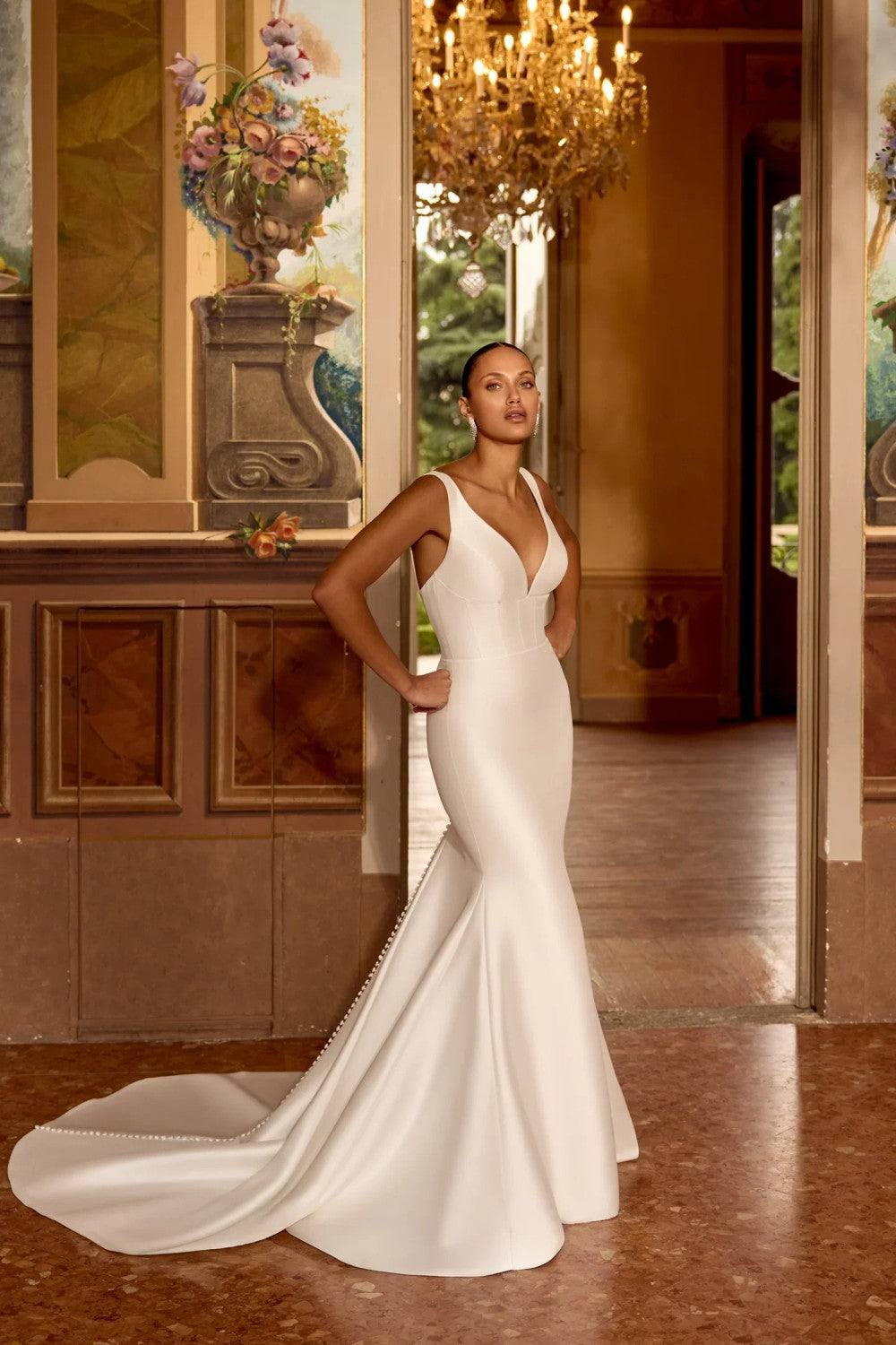 The Allure of Plunging Necklines in Bridal Style