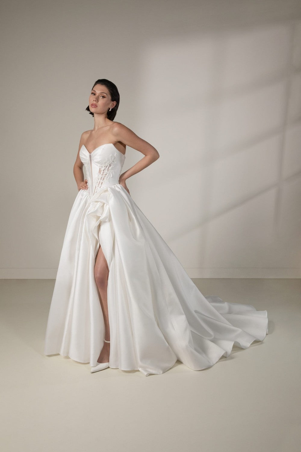 The Quiet Drama of Silk Bridal Gowns