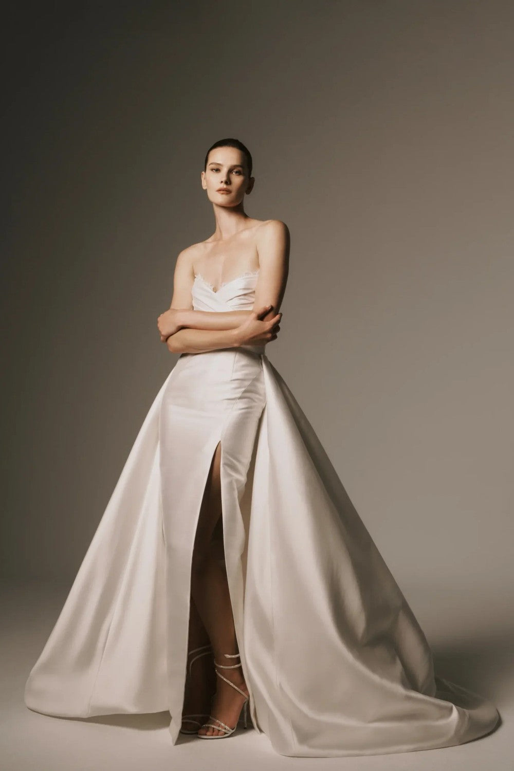 Elegant Floor-Length Wedding Dresses with Modern Romance