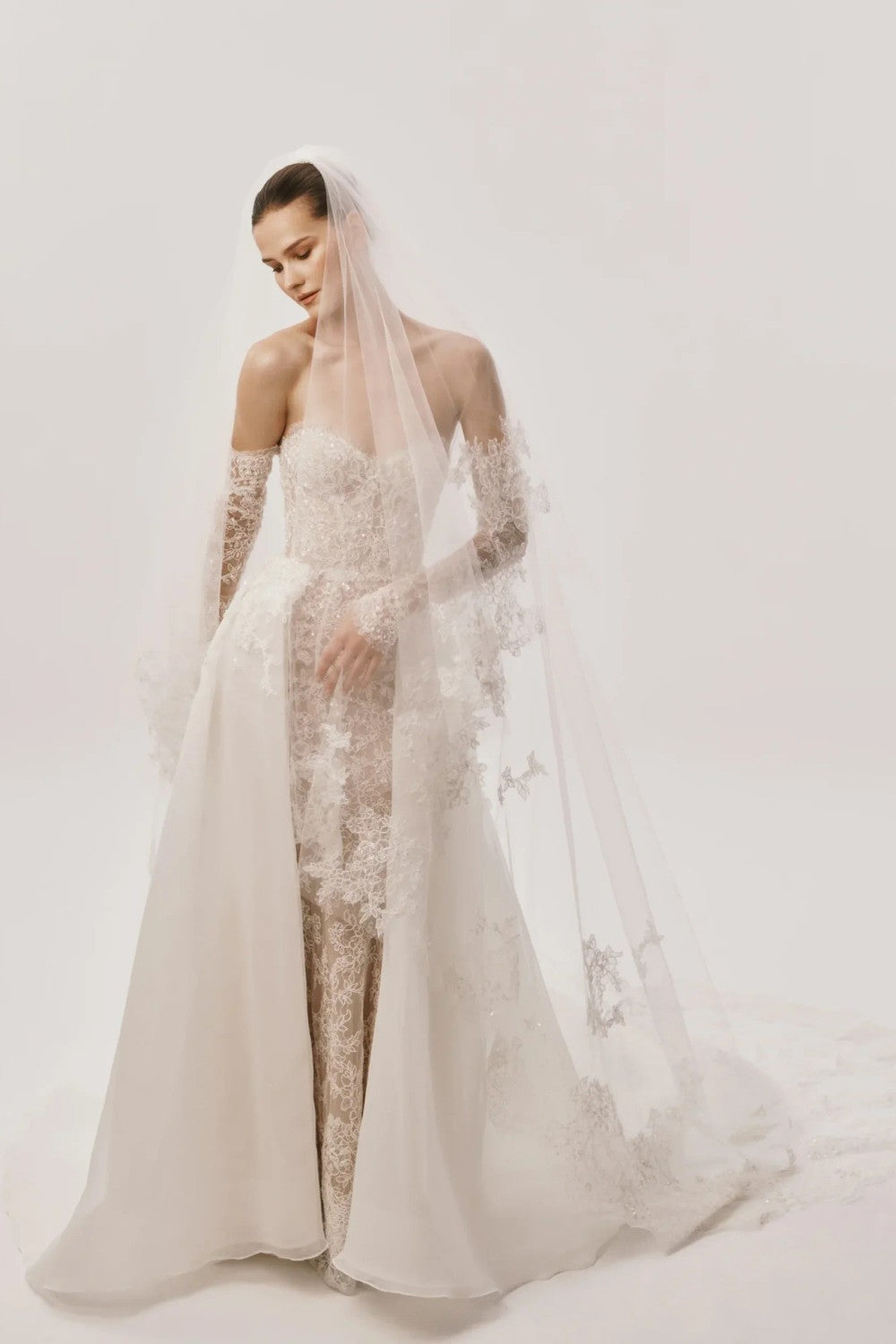 Nicole + Felicia Spaghetti Straps Wedding Dresses
