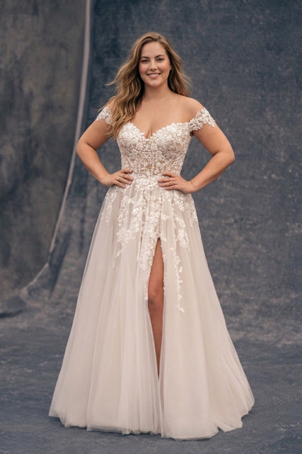 Modern Wedding Dresses With Slit Detail