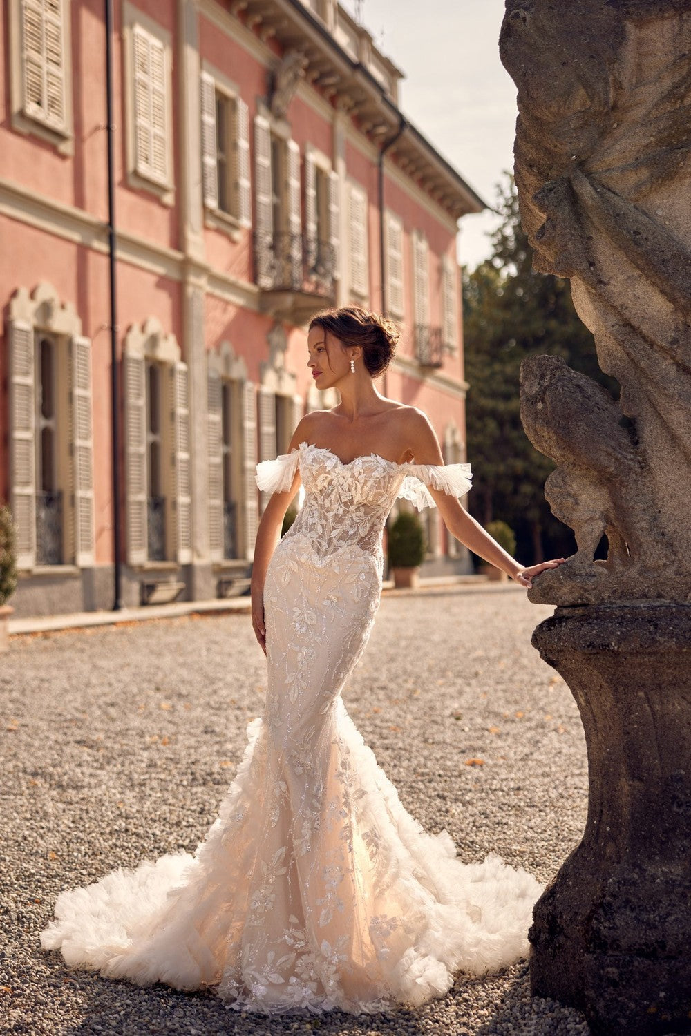 Airy Romance in Randy Fenoli Organza Wedding Dresses