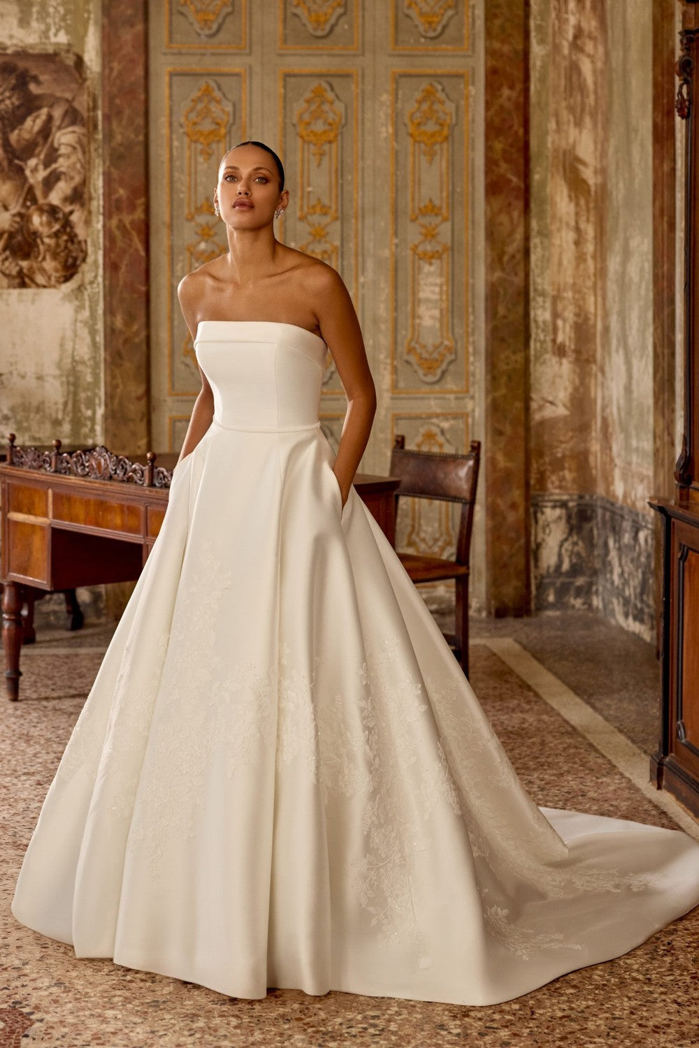 Autumn Romance in Justin Alexander Gowns
