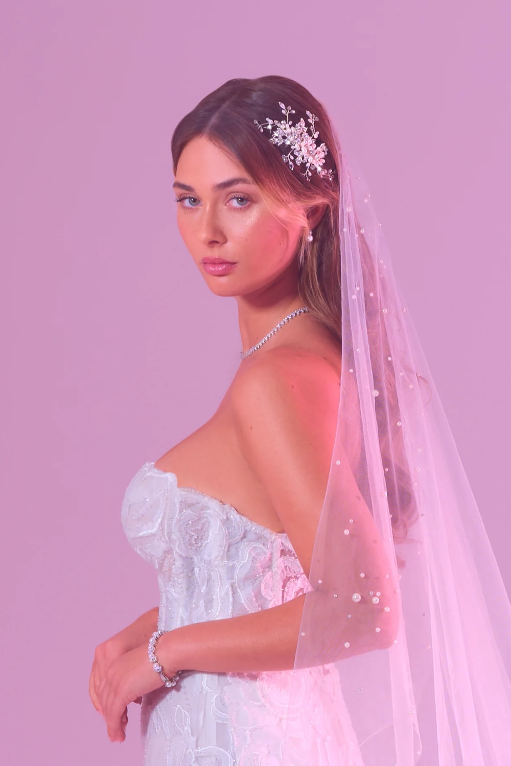 Romantic Bridal Hair Comb by Christie Lauren — image 2 of 3