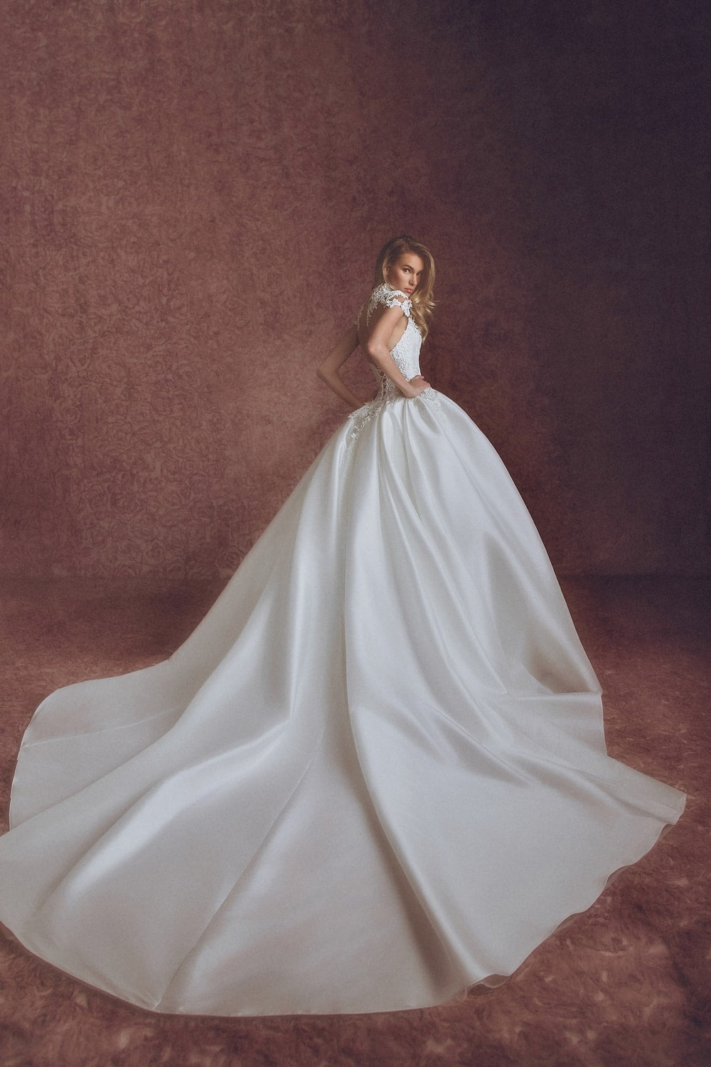 Modern Ball Gown with Detailed Bodice and Bodysuit by Pnina Tornai — image 2 of 3