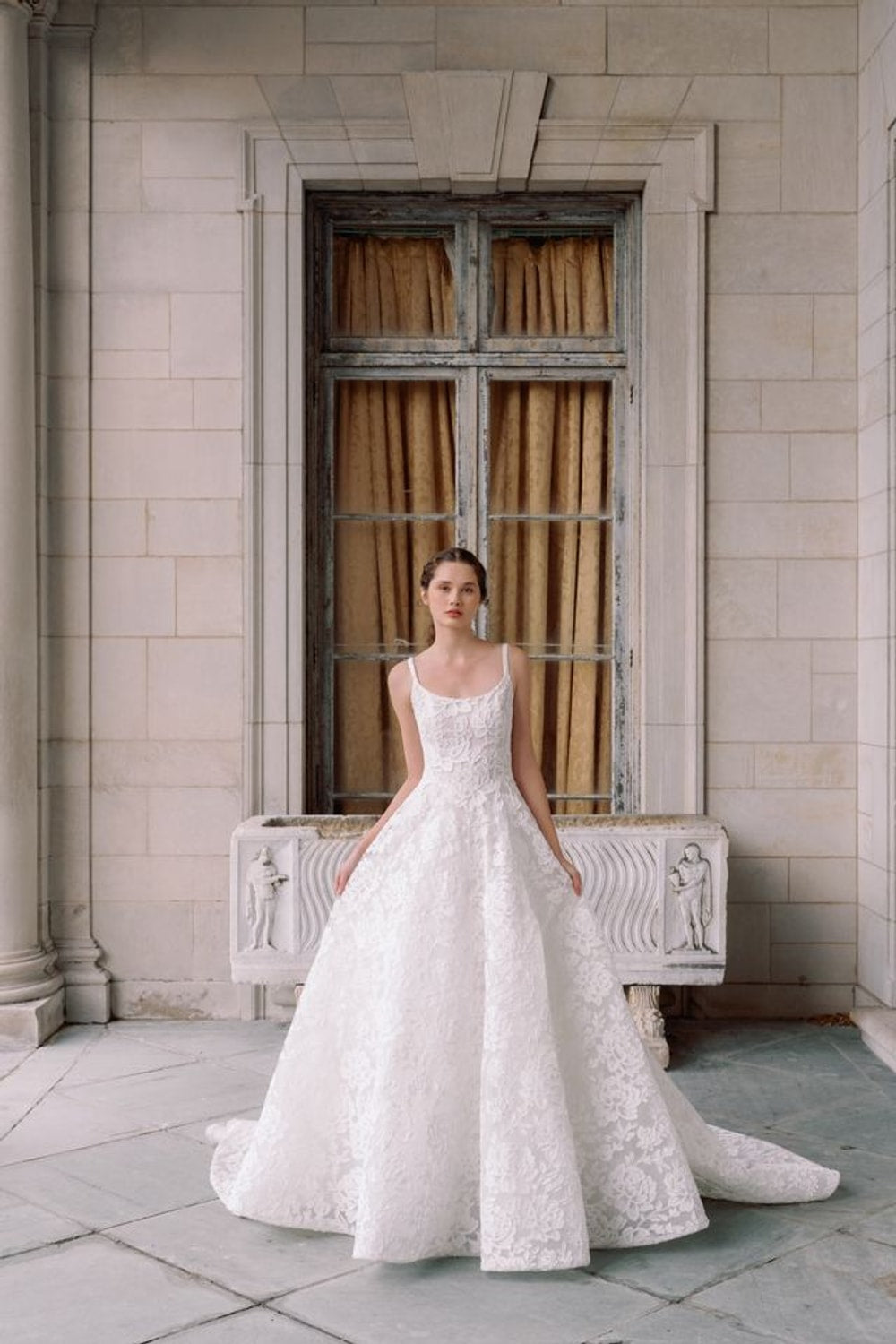 Romantic Embroidered Floral Lace Ball Gown by Sareh Nouri — image 1 of 3