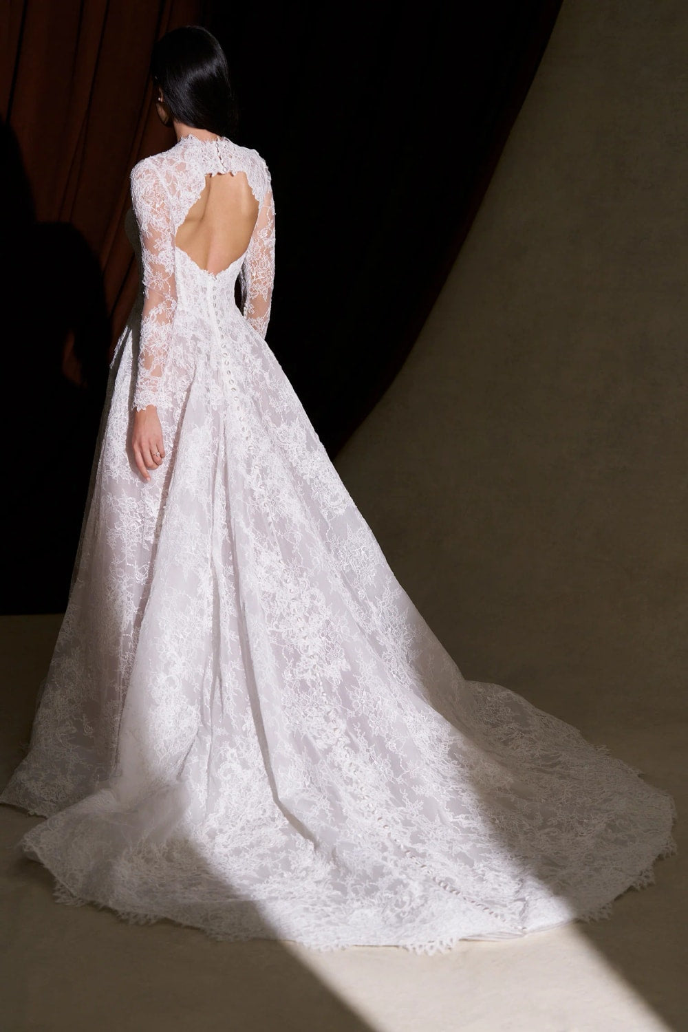 Romantic Long Sleeve Lace A-Line Wedding Dress by Allure Bridals — image 3 of 3