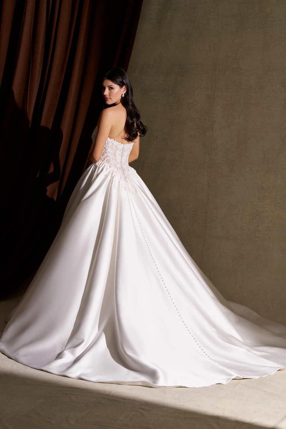 Modern and Sculpted Basque Waist Ball Gown by Allure Bridals — image 4 of 4
