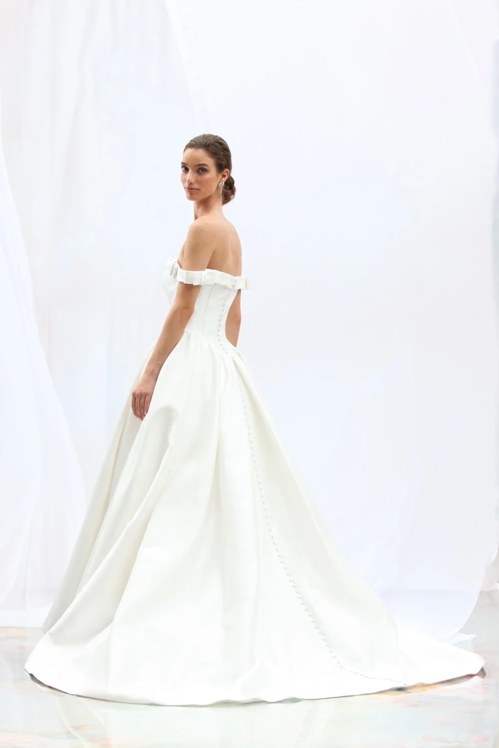 Classic and Simple Off-The-Shoulder Ball Gown by Augusta Jones — image 2 of 2