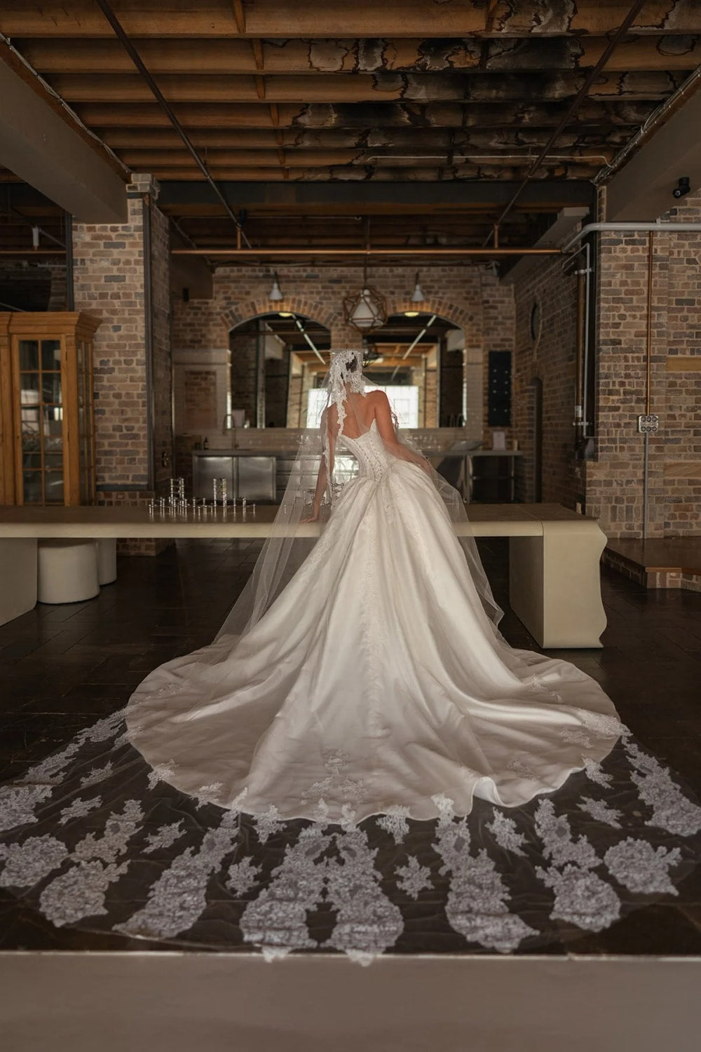 Grand and Dramatic Detailed Ball Gown by Blanche Bridal — image 4 of 4