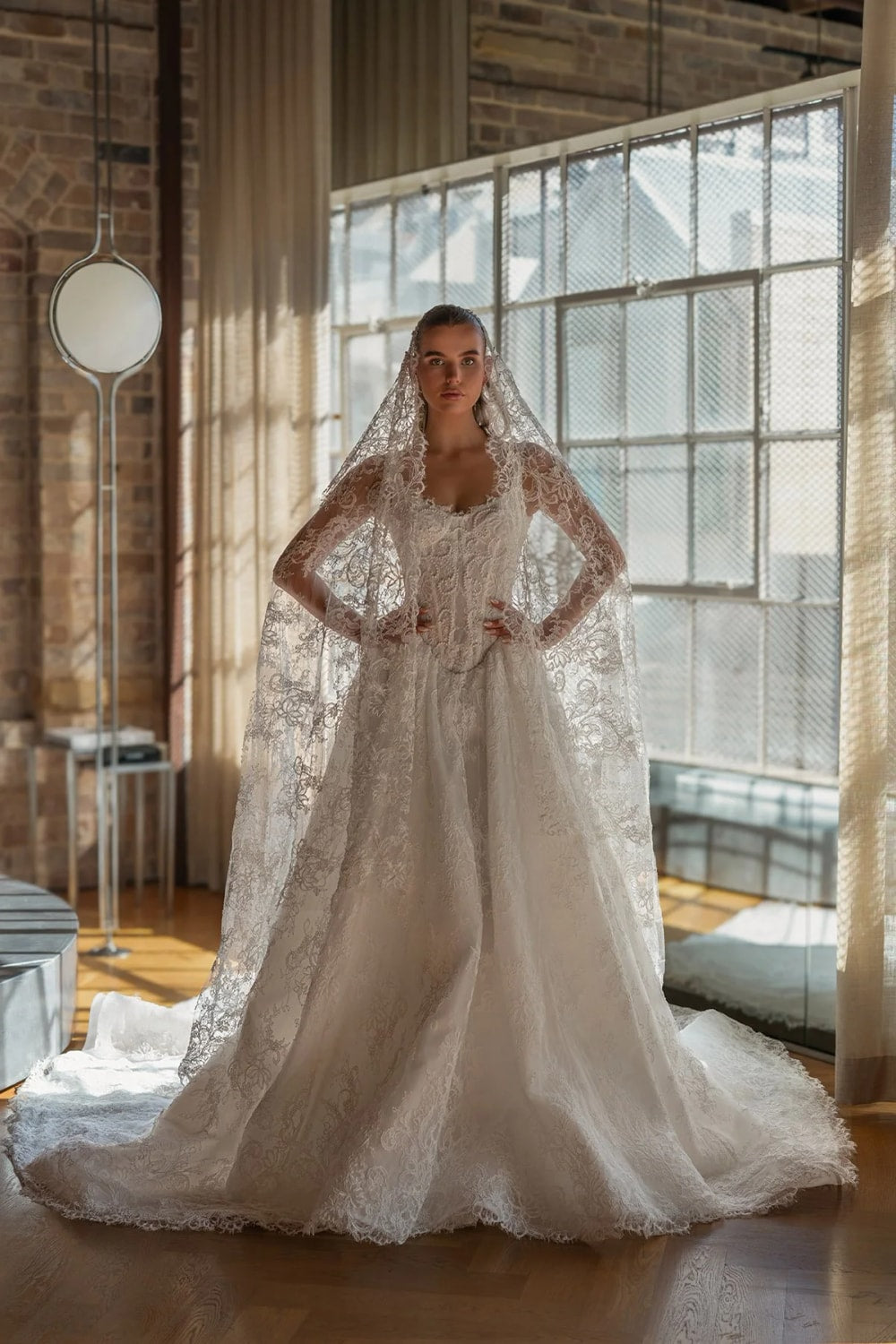 Detailed Ball Gown with Intricate Lace and Beading by Blanche Bridal — image 1 of 4