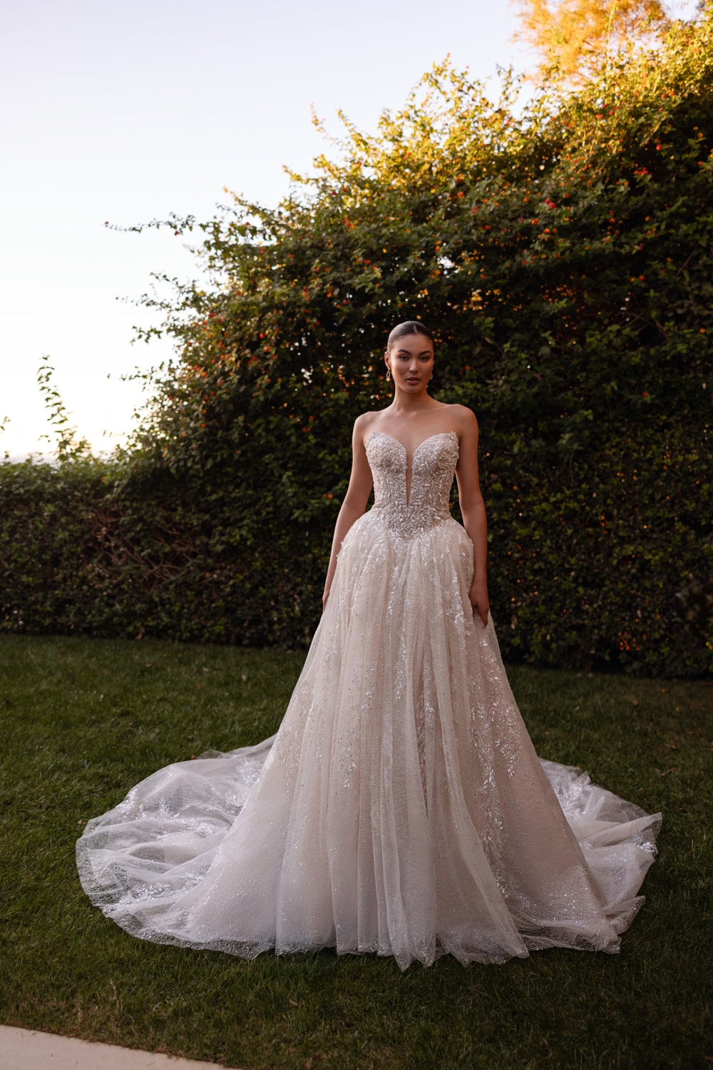 Radiant and Sparkly Ball Gown by Demetrios — image 1 of 4