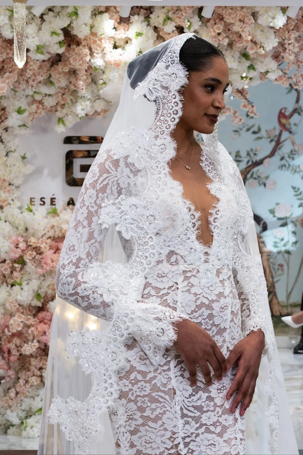 Classic and Romantic Lace Fit-And-Flare Wedding Dress by Esé Azénabor — image 2 of 3