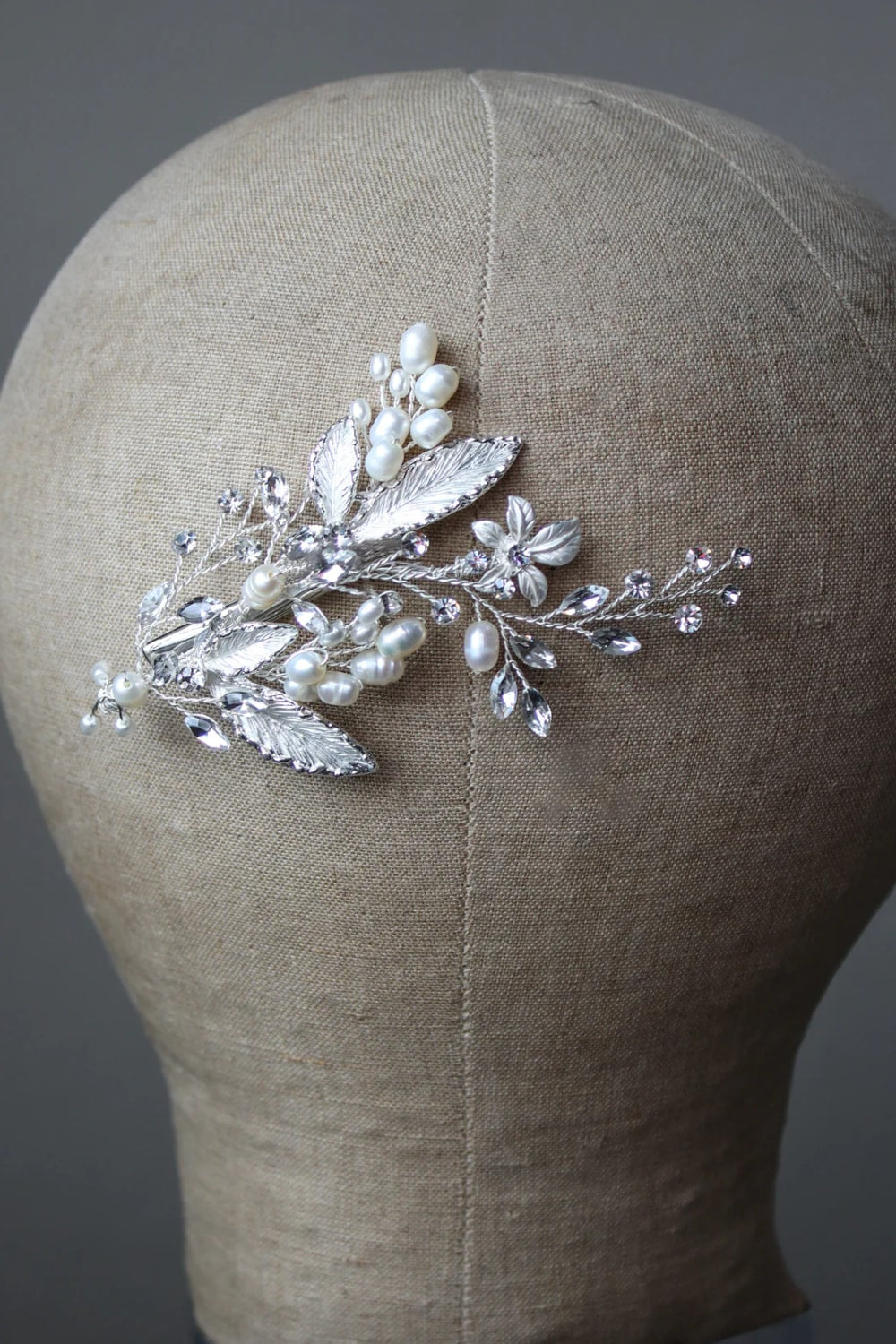 Freshwater Pearl and Crystal Hair Clip by Eden Luxe — image 2 of 2