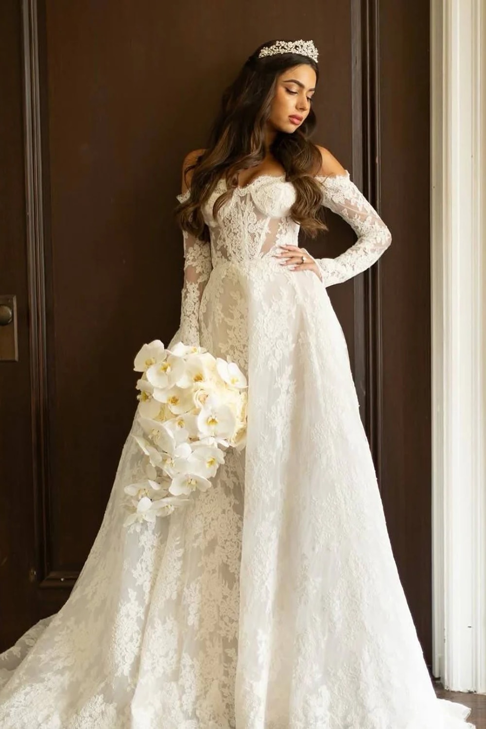 Floral Filigree Tiara by Eden Luxe — image 2 of 2