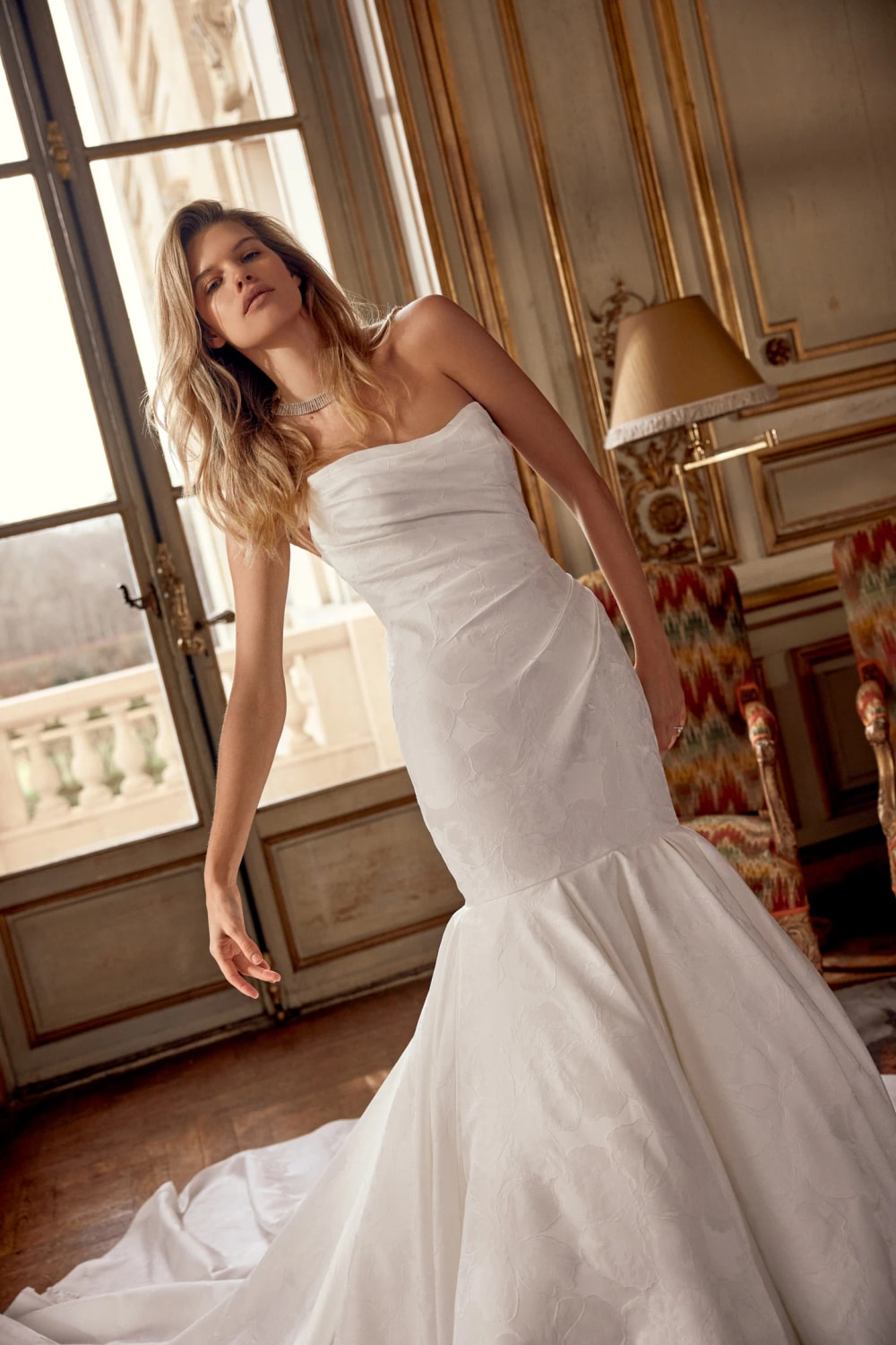 Sculpted and Fitted Mermaid Wedding Dress by Justin Alexander Signature — image 2 of 4