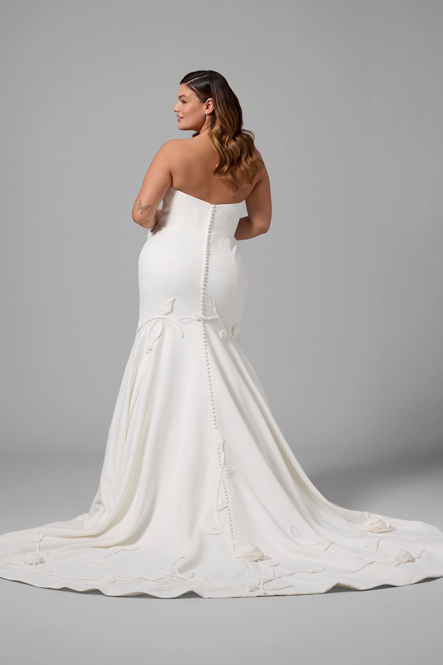 Justin Alexander Floral Mermaid Wedding Dress Justin Alexander Floral Mermaid Wedding Dress