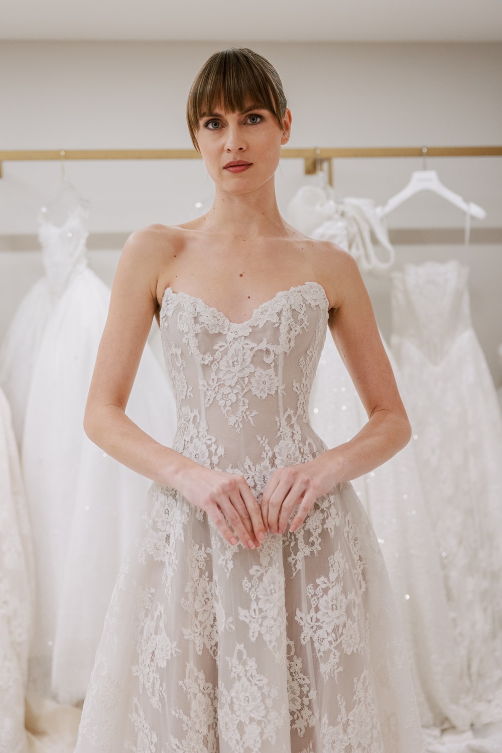Love by Pnina Tornai Lace A-Line Gown