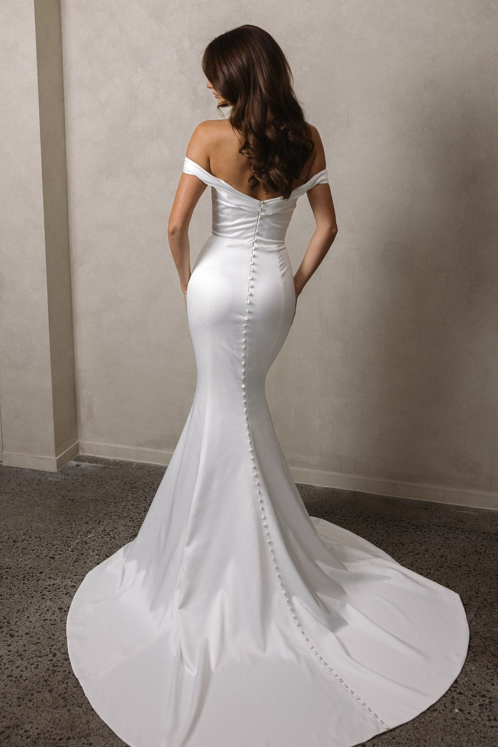 Soft and Effortless Fit-And-Flare Wedding Dress by Trish Peng — image 3 of 3