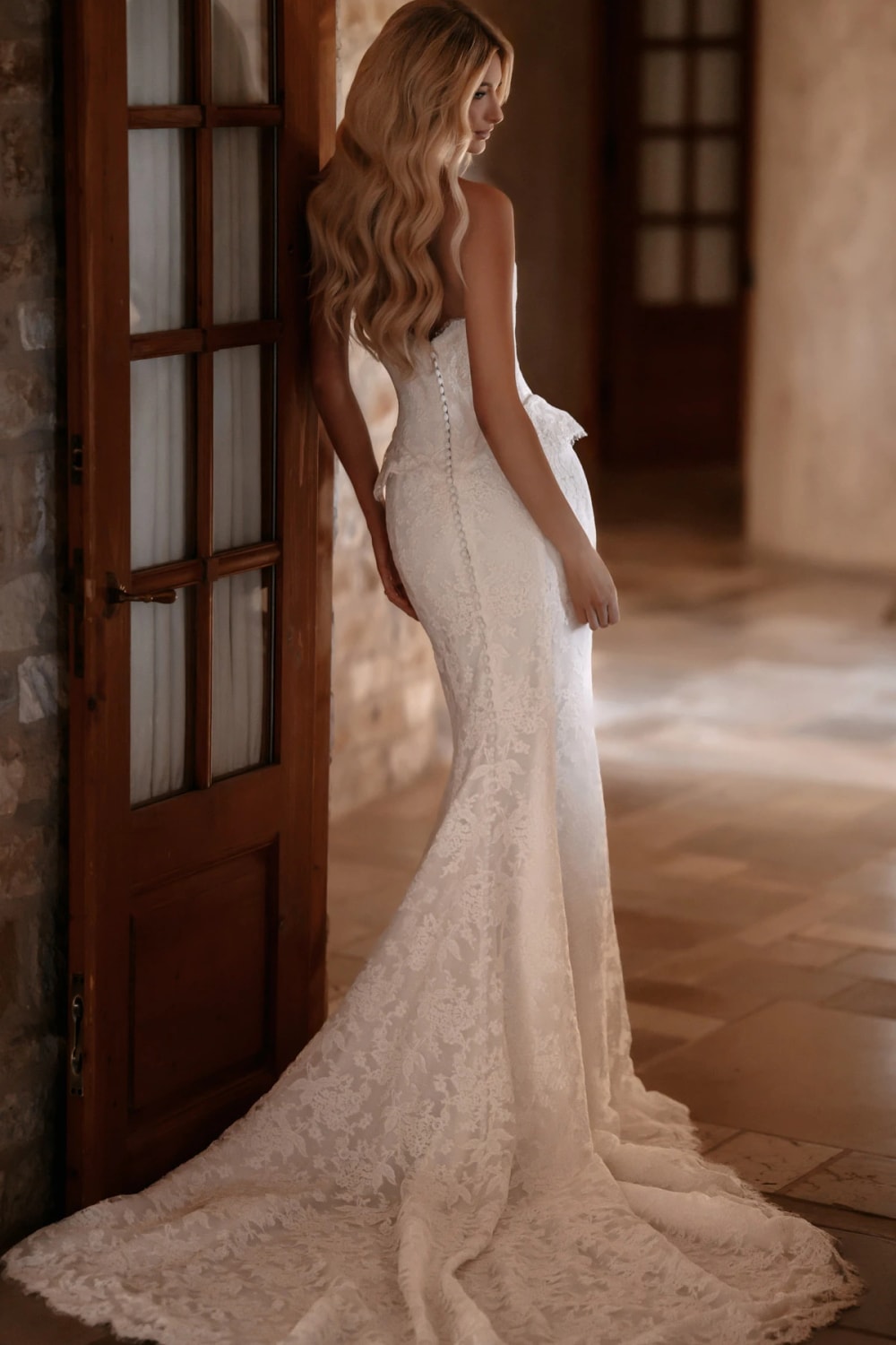 Martina Liana Lace Fit-and-Flare Bridal Gown