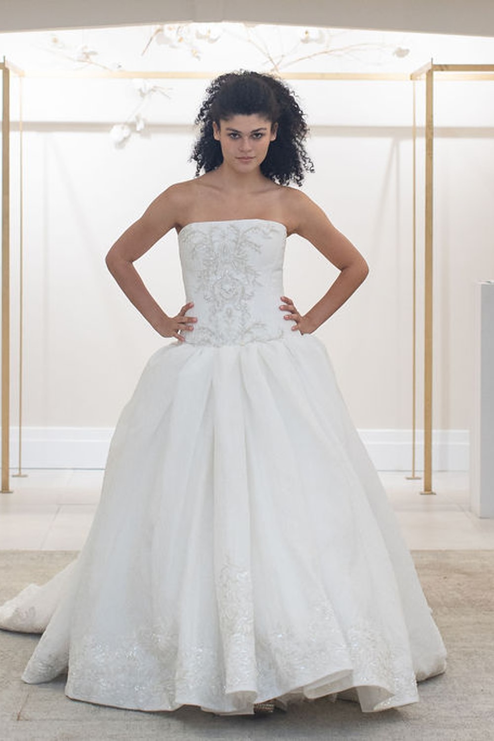Regal Strapless Ball Gown with Beaded Details by Martina Liana for Kleinfeld — image 2 of 2
