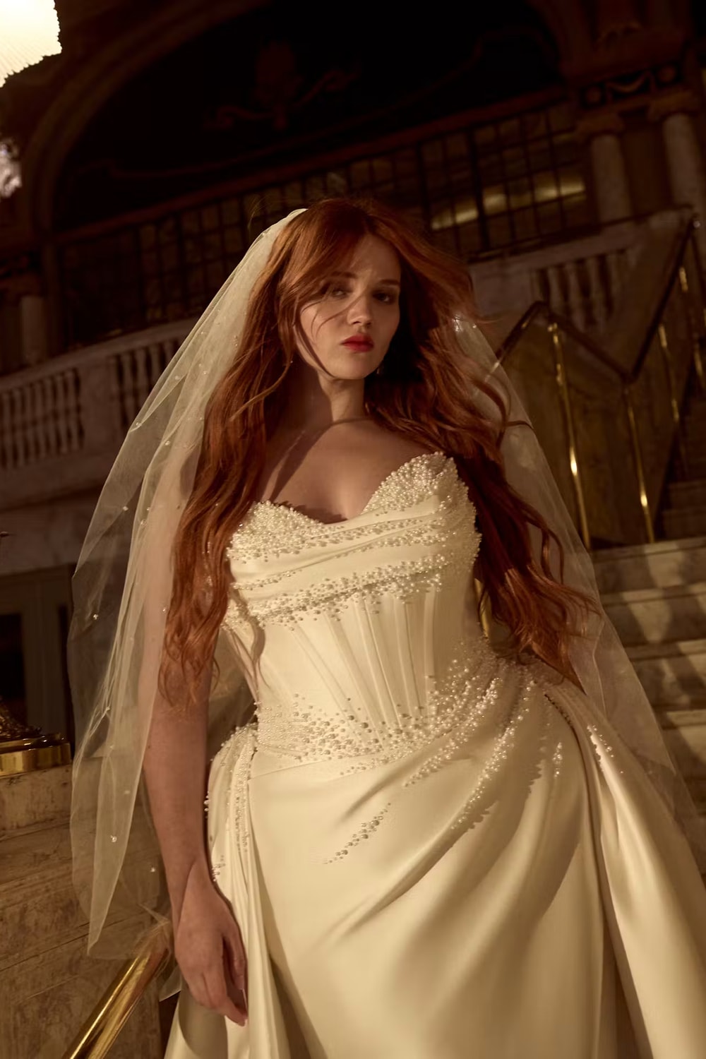 Plus-Size Strapless and Sculpted Fit-And-Flare Wedding Dress by Maggie Sottero — image 2 of 3