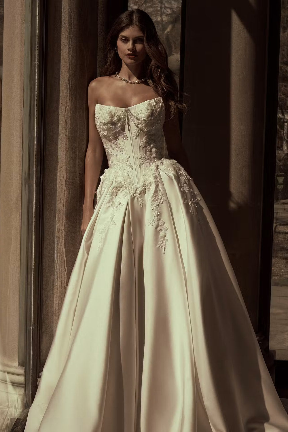 Dramatic and Detailed Strapless Ball Gown by Maggie Sottero — image 2 of 4