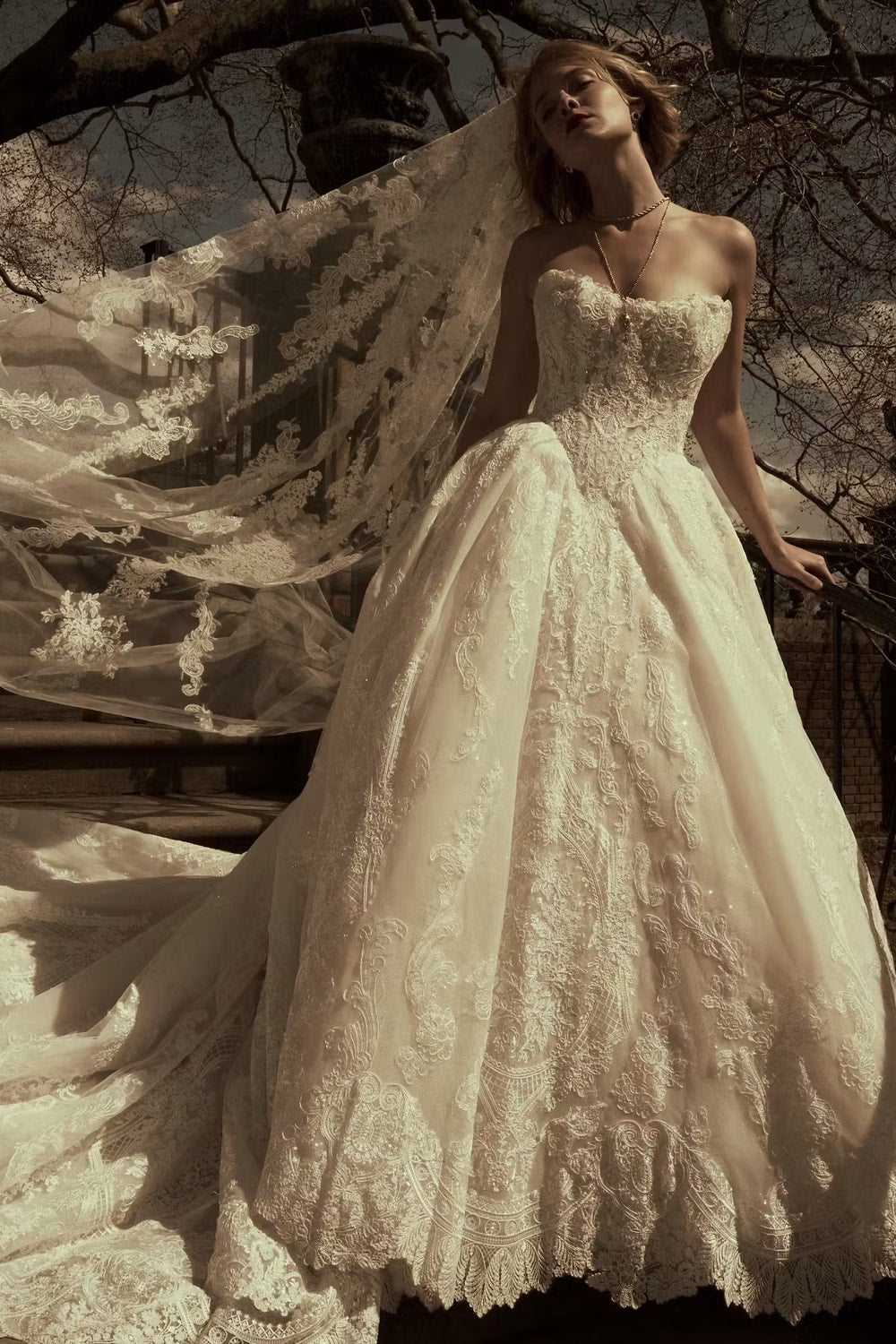 Allover Sequin Lace Ball Gown by Maggie Sottero — image 1 of 2