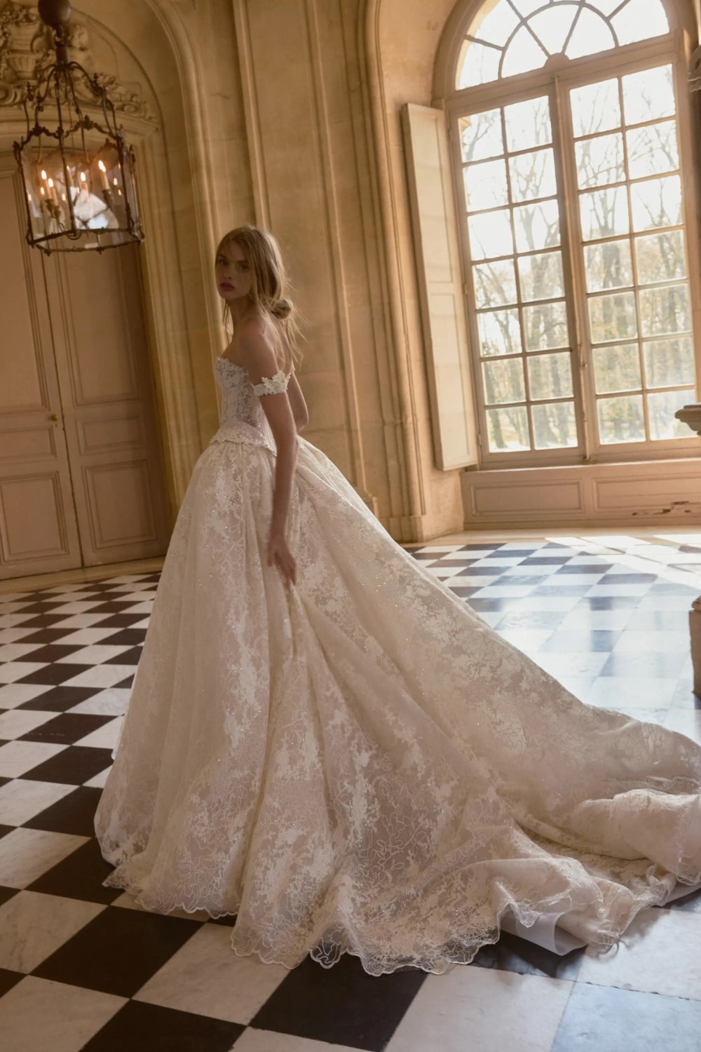 Romantic and Ethereal A-Line Wedding Dress by Netta BenShabu Elite Couture — image 2 of 4