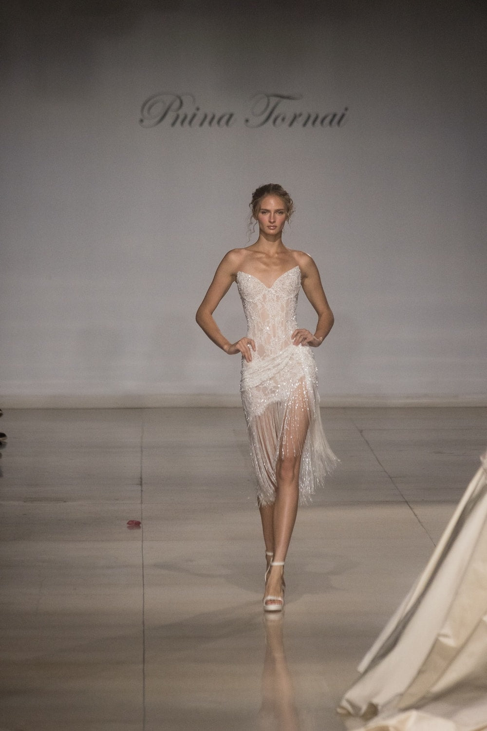 Lace and Detailed Mini Dress by Pnina Tornai — image 2 of 3