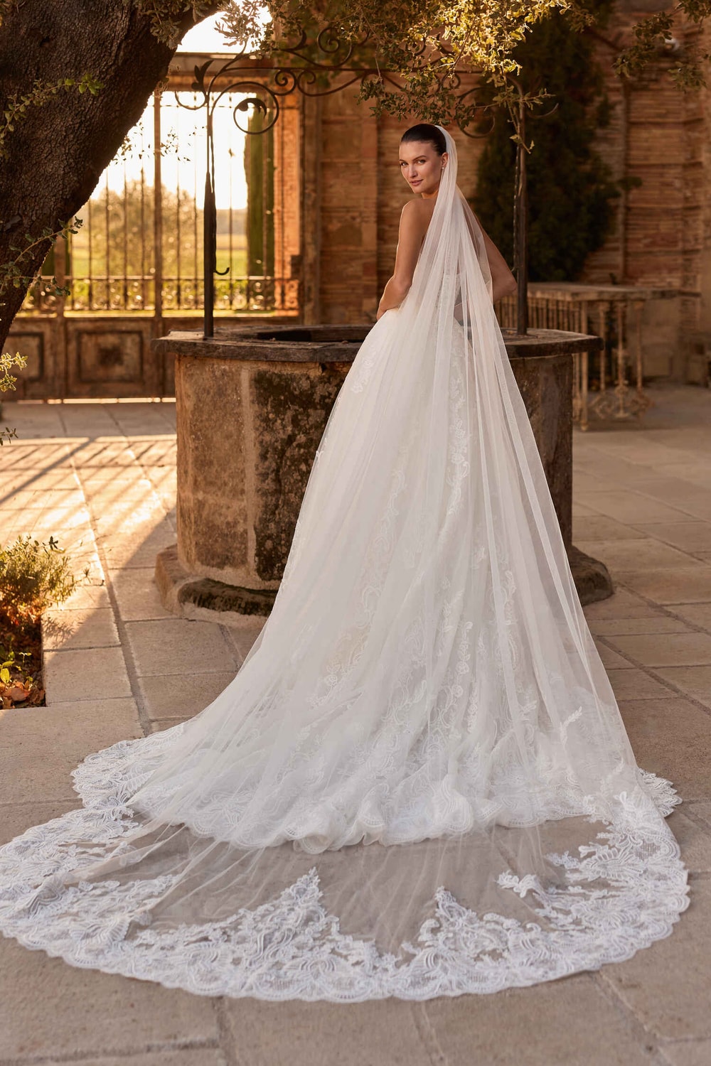 Romantic Strapless Straight Neckline Ball Gown by Pronovias — image 2 of 2