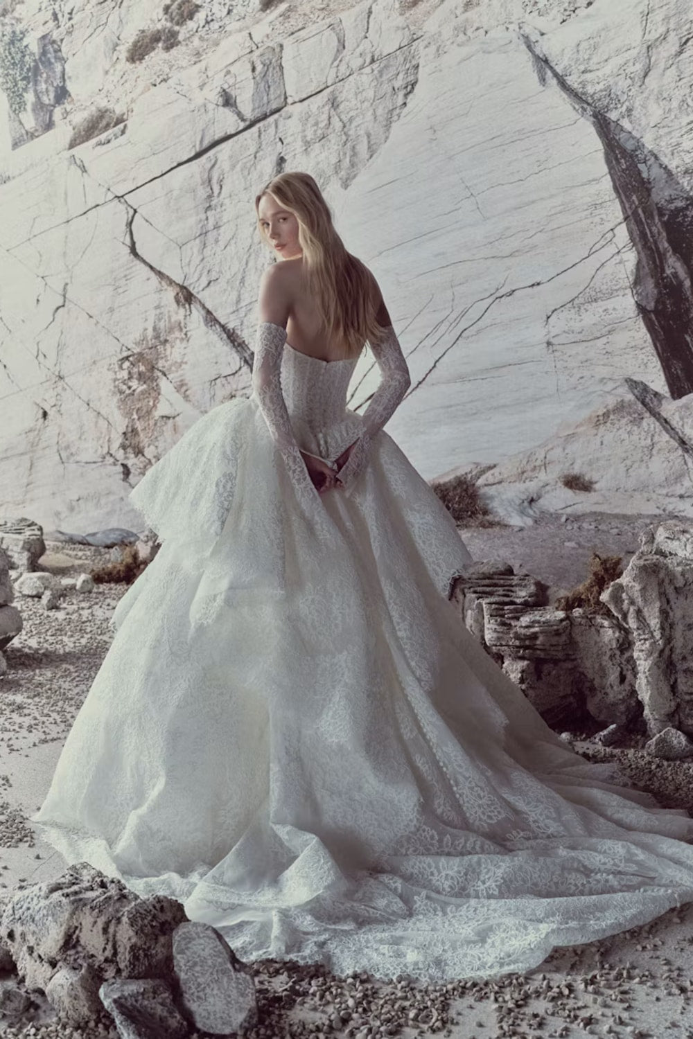 Rivini Vivienne Lace Ball Gown Wedding Dress