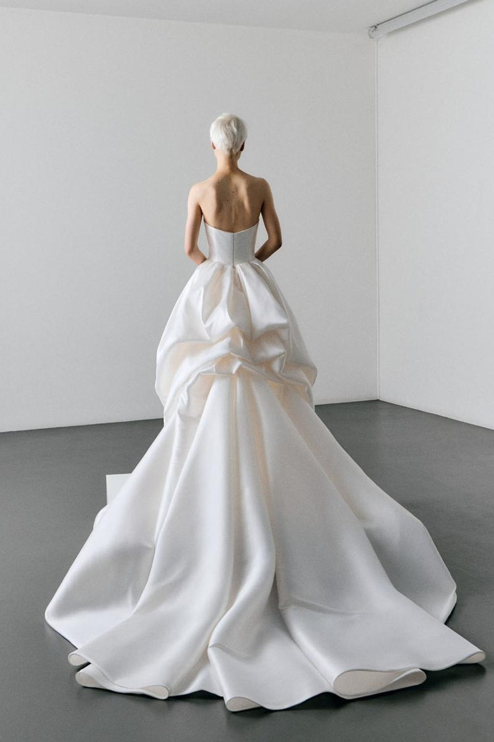 Structured Strapless Ball Gown with Bustled Back by Viktor & Rolf — image 2 of 2