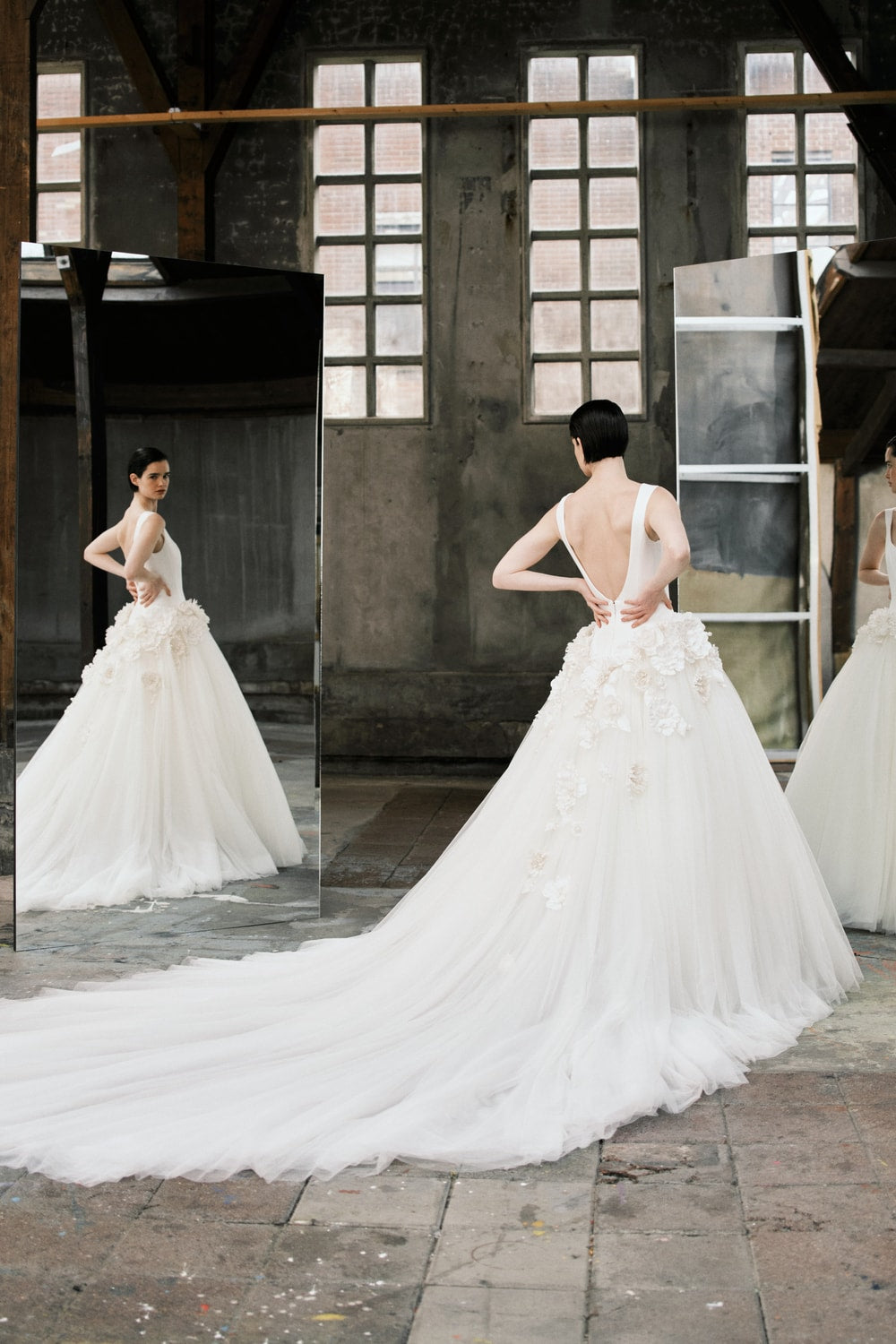 Sculptural and Romantic Ball Gown with 3D Florals by Viktor & Rolf — image 2 of 2