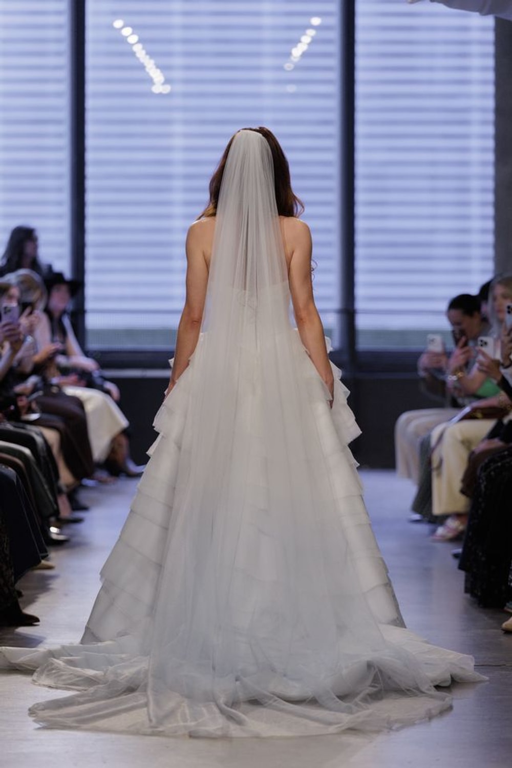 Ethereal Draped Organza Ball Gown with Detachable Flutter Sleeves by Hayley Paige — image 2 of 2