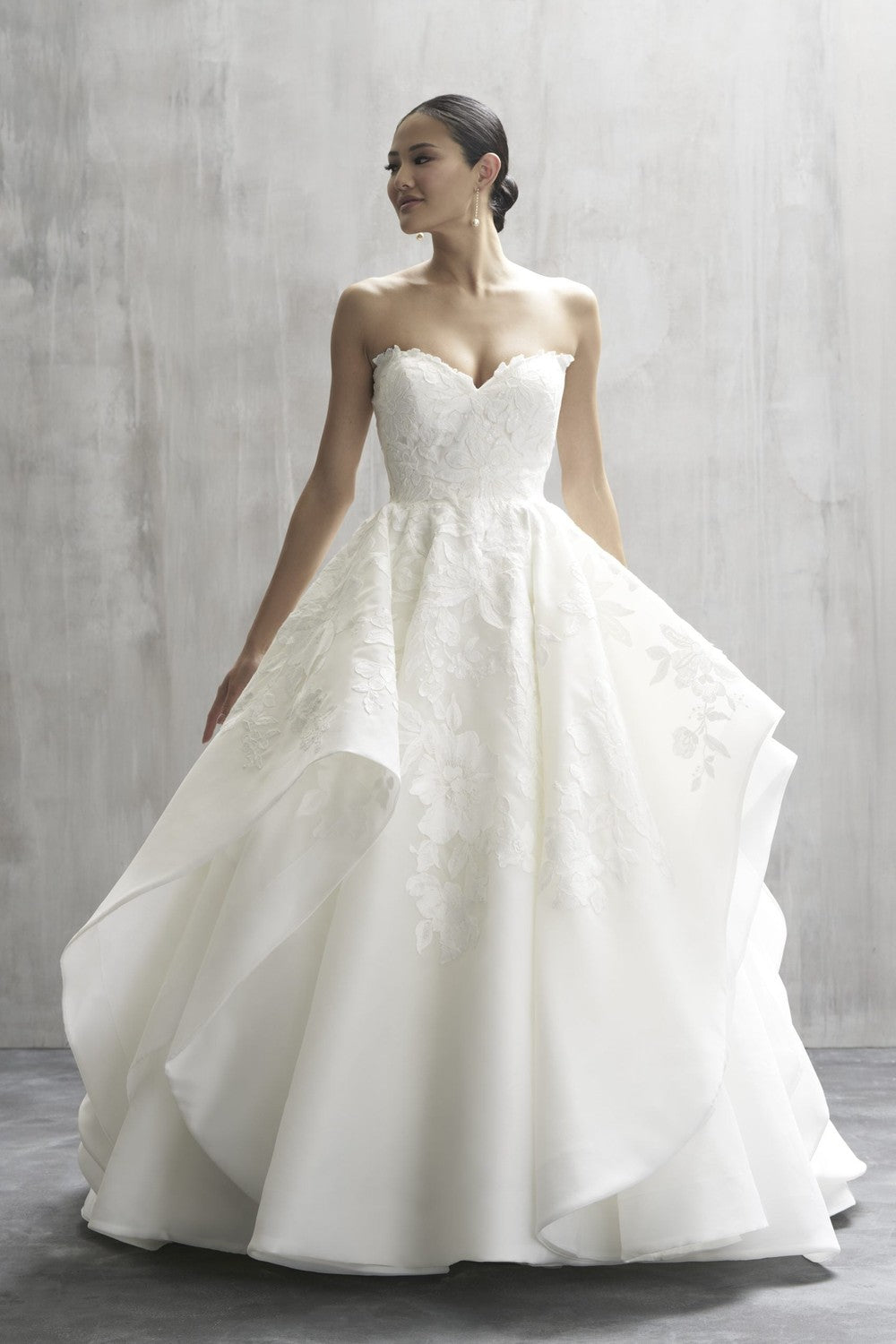 Dramatic And Ethereal Tiered Ball Gown by Allure Bridals — image 1 of 2