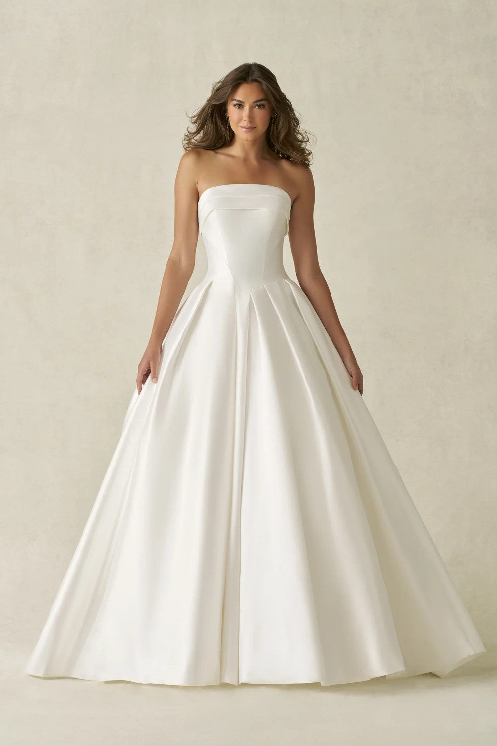 Strapless Ball Gown With Sculpted Basque Waist by Allure Bridals — image 1 of 2