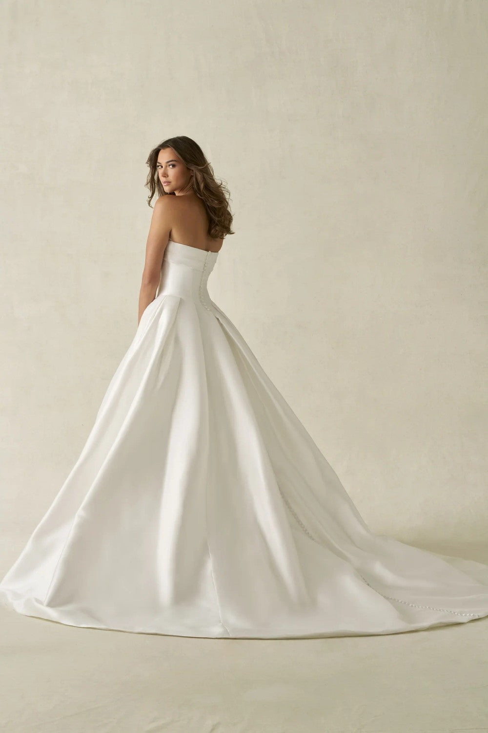 Strapless Ball Gown With Sculpted Basque Waist by Allure Bridals — image 2 of 2
