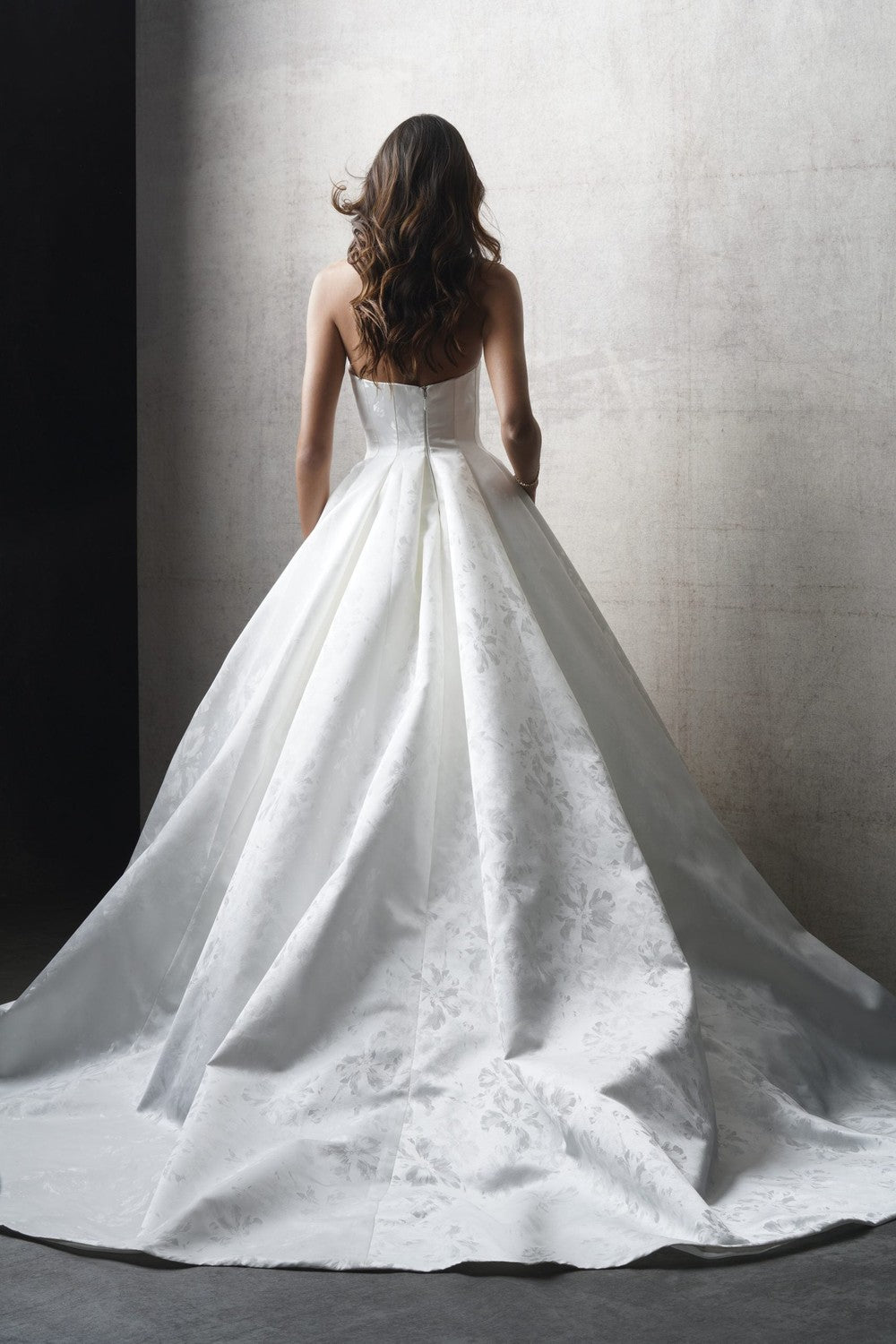 Timeless Strapless Jacquard Ball Gown by Allure Bridals — image 3 of 3