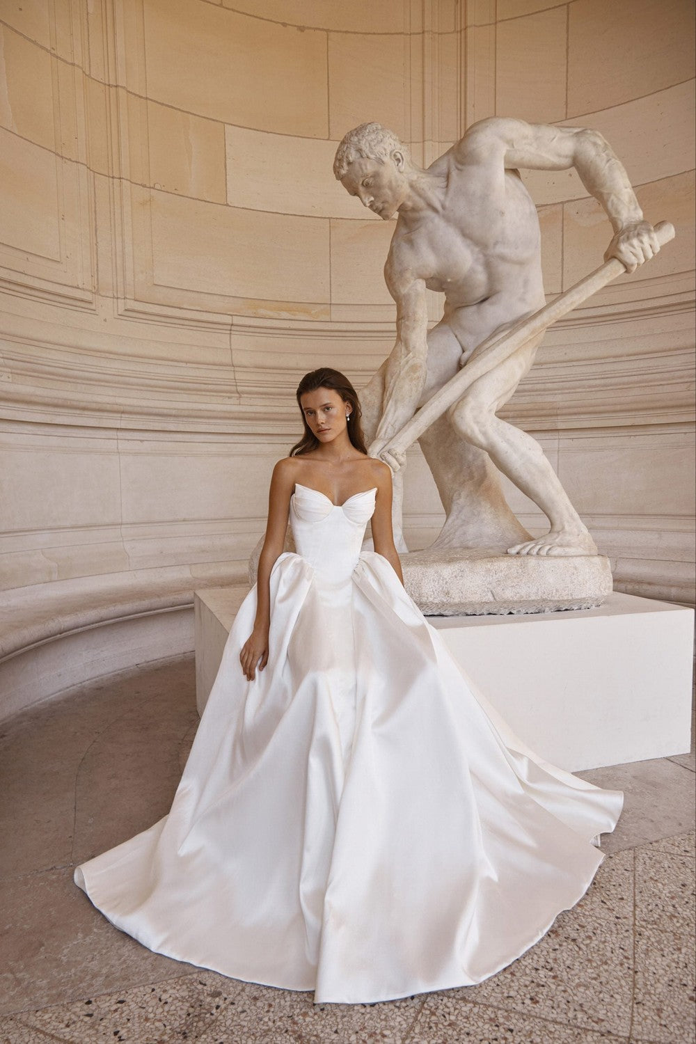 Chic And Modern Basque-Waist Ball Gown by Alon Livné — image 1 of 2