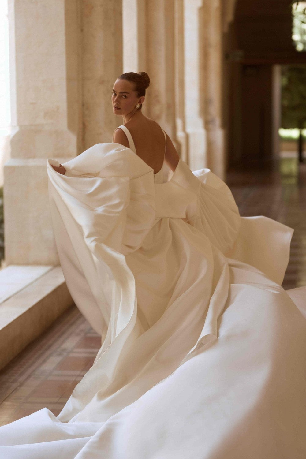 Tailored Silk A-Line Wedding Dress | Kleinfeld Bridal Tailored Silk A-Line Wedding Dress | Kleinfeld Bridal