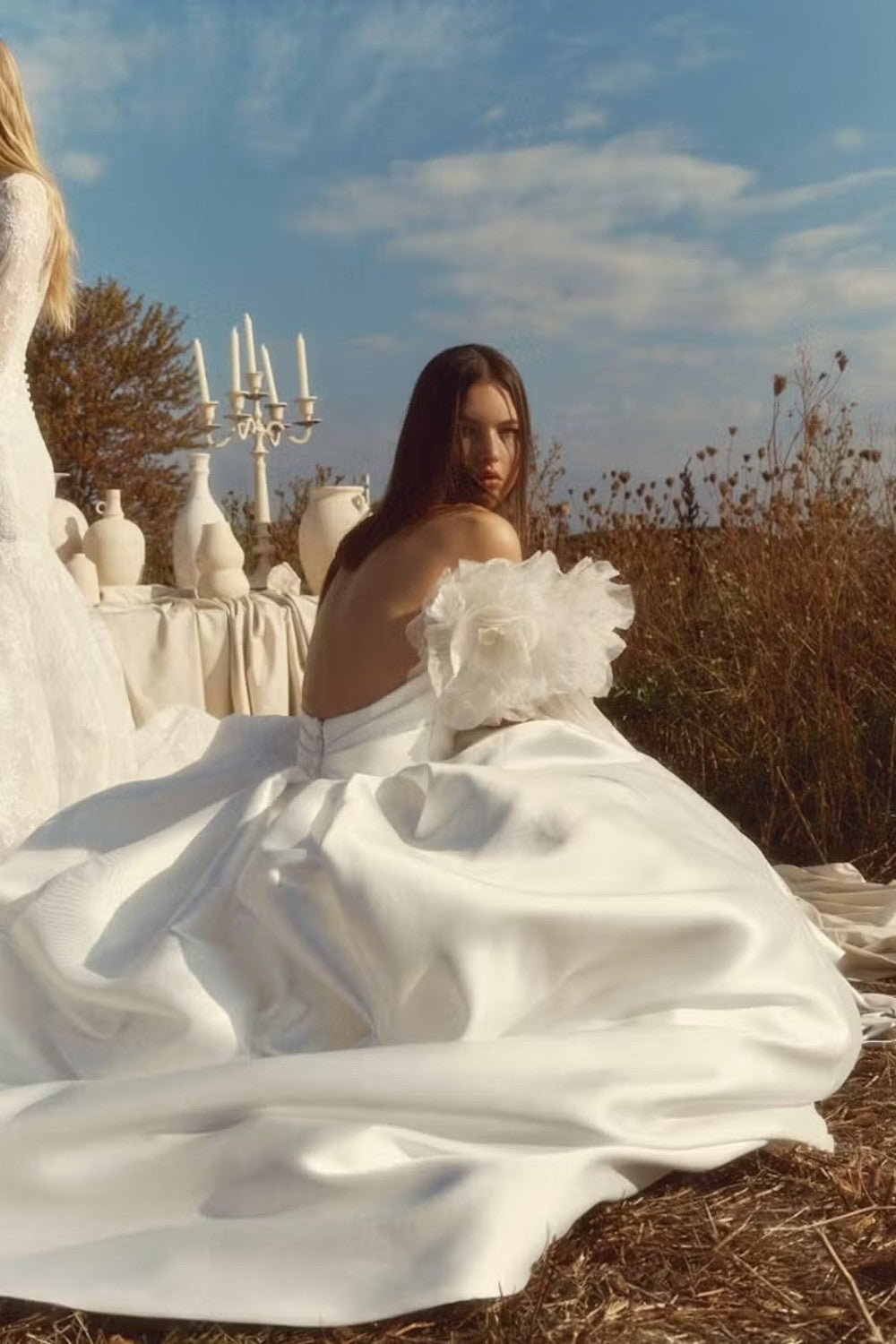 Draped Sweetheart Ball Gown With Voluminous Pleated Skirt by Alyne by Rita Vinieris — image 2 of 4