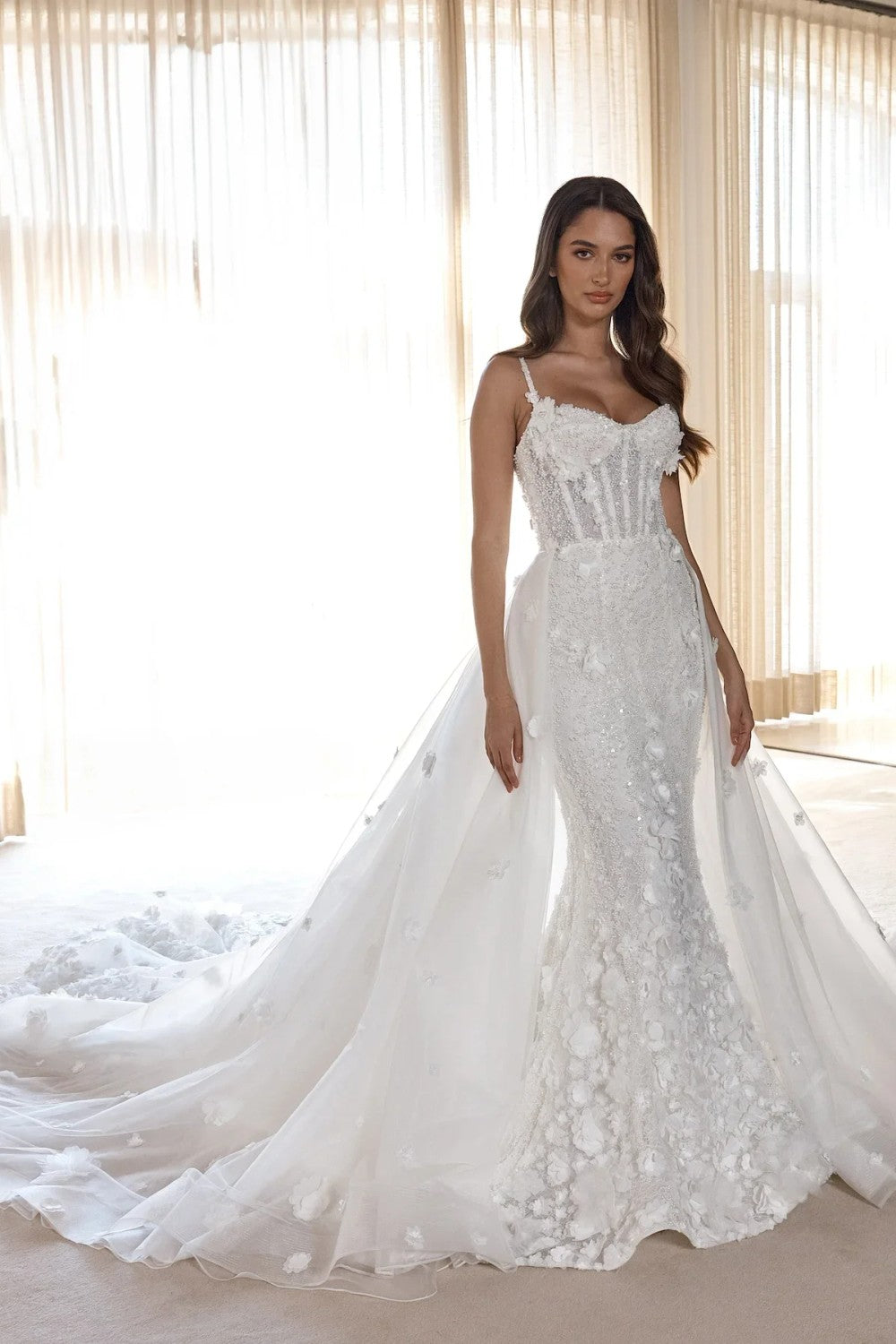 Dainty Fit-and-Flare Dress Wedding | Kleinfeld Bridal